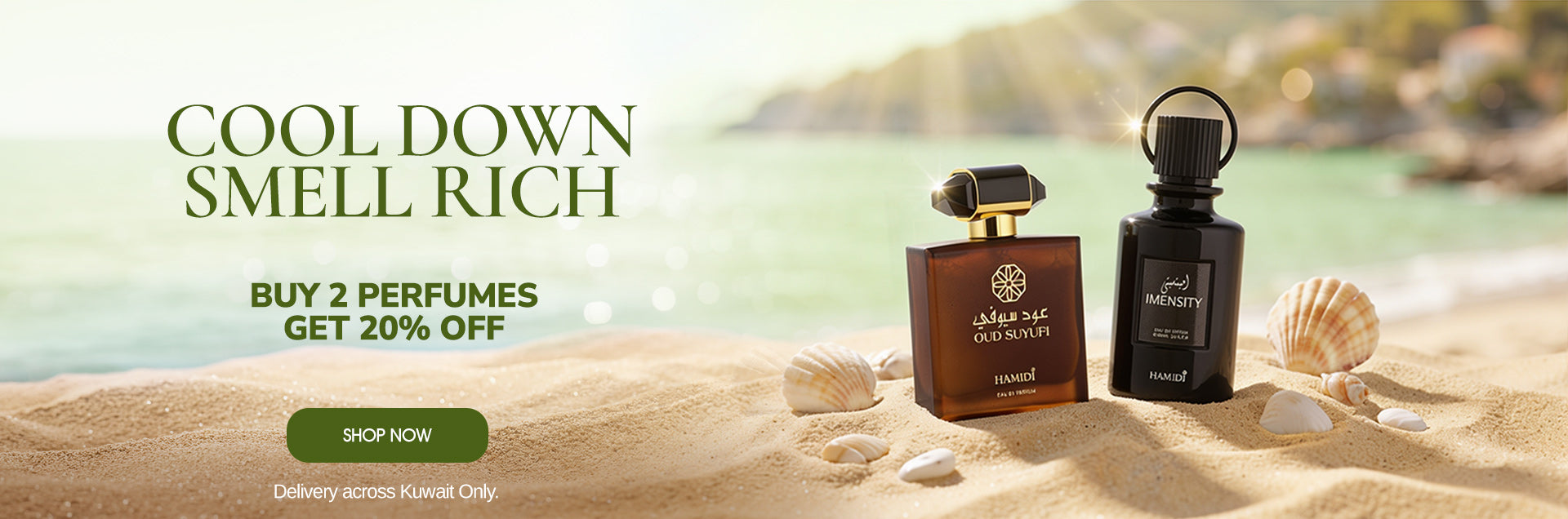 Cool Down, smell rich: buy 2, get 20% off